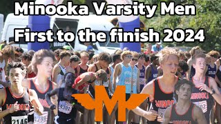 First to the Finish 2024 Minooka Varsity Boys Race [upl. by Innaig]