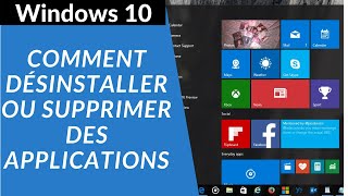 TUTO Comment désinstaller un programme sous Windows 10 [upl. by Megargee]