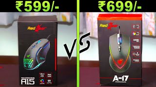 Redgear A15 Vs Redgear A17  Best Gaming Mouse  HINDI [upl. by Anitsim]