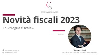 Novità fiscali 2023 La quottregua fiscale” [upl. by Zaller908]