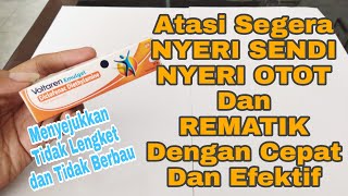 Review Voltaren Emulgel Untuk Nyeri Sendi Rematik Keseleo Terkilir dan Peradangan [upl. by Eirruc]