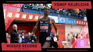 Yomif Kejelcha Misses Mile World Record By 01s [upl. by Apur]