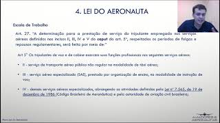 AULA 4  A ESCALA DO TRIPULANTE  NOVA LEI DO AERONAUTA  PILOTO PRIVADO DE AVIÃO [upl. by Anica356]