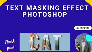 Easy way Text masking effect Photoshop tutorial  How to Text masking effect in Photoshop [upl. by Emmanuel]