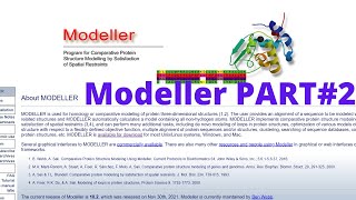 Homology modeling using Modeller  Beginners tutorial Part2 [upl. by Leumek417]