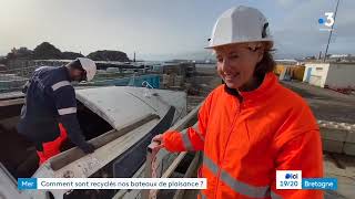 Comment sont recyclés nos bateaux de plaisance  FR3 Bretagne 140224 [upl. by Vitoria]