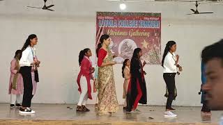 New Dance video  Christmas Gathering  Loyola college Kunkuri 2023 [upl. by Lirva]