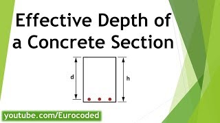 What is Effective Depth of a Concrete Section [upl. by Jacoby]