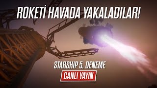 SpaceX İtici Roketini 6 dakika sonra havada yakaladı [upl. by Ylil]