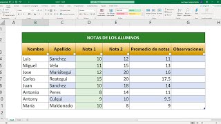 Cómo hacer una tabla en Excel y aplicar formatos en celdas [upl. by Laden]