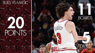 Josh Giddey 20 PTS doing everything for Chicago vs the Magic  October 30 2024 [upl. by Cyb250]