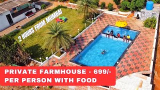 Private Farmhouse at just 699rs per person with Food  PK farmhouse Badlapur [upl. by Toinette]