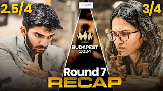 Gukesh brings it home for India  Round 7 of Chess Olympiad 2024  Ambit Recap of the Day [upl. by Varhol]