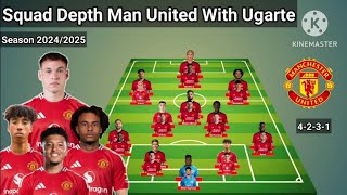 Squad Depth Manchester United With Manuel Ugarte Season 20242025  Update 20 July 2024 [upl. by Porta999]