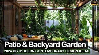 2024 DIY Modern Patio amp Backyard Garden Designs Build Your Dream Outdoor Living Space [upl. by Rabma287]