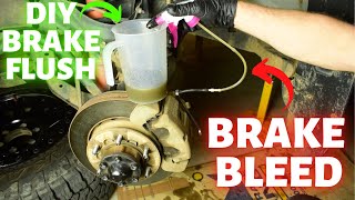 How to BLEED your BRAKES by YOURSELF  FREE DIY Brake Fluid FlushBleed  Homemade Brake Bleeder [upl. by Inacana]