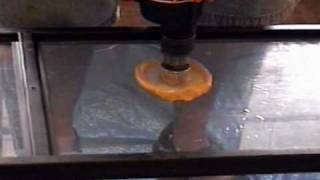 tempered glass drilling demo [upl. by Eninotna581]