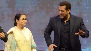 Salman Khan Made CM Mamta Banerjee Dance On Stage During International Kolkata Film Festival [upl. by Jamison81]