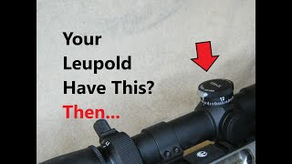 How to Adjust the Leupold VX3HD CDS ZL Elevation Knob [upl. by Esinad263]