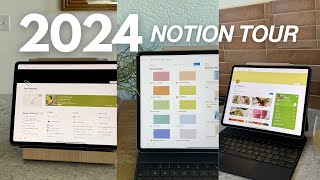 Get Organized for 2024 in Notion 💻✨ FULL planner tour [upl. by Terle602]