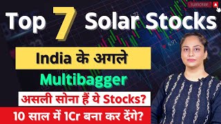 Best Solar Stocks To Buy Now For 2024🔥Solar Stocks In India  Green Stocks  Diversify Knowledge [upl. by Yrogiarc]