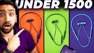 Best Bluetooth Neckband Under 1500 in India 2023 With ANC⚡ULTIMATE Tests amp Comparison⚡in Hindi⚡️ [upl. by Yahsram]