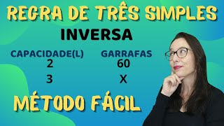 REGRA DE TRÊS SIMPLES  GRANDEZAS INVERSAMENTE PROPORCIONAIS  professoraangelamatematica [upl. by Ttevi724]