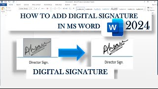 Add a Signature in MS Word in 5 Minutes or Less [upl. by Aicilra]