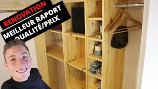 Comment fabriquer un dressing dexcellent rapport qualitéprix  RENOVATION APPARTEMENT [upl. by Innoc890]