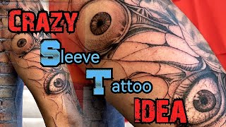 Insane Full Sleeve Tattoo Idea with 3RL Needle Only  XNET Sita Tattoo Pen  Highlights Only [upl. by Nimajnab]