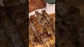 How to make Greek Souvlaki at home souvlaki greefood tzatziki shorts [upl. by Llered]