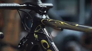 Show Bike  Colnago Concept Art decor Golden Black [upl. by Ordnassela597]