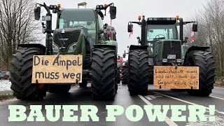 24h Blockade BAUERNDEMO 1101 Ostfriesland  Ammerland  A28 Zufahrt gesperrt [upl. by Dibrin417]