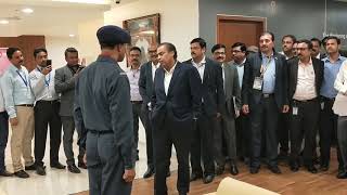 Mukesh Ambani visit in Kolkata Jio Godrej Office [upl. by Edelson]