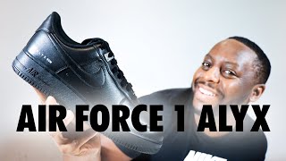 Nike Air Force 1 Low ALYX Black On Foot Sneaker Review QuickSchopes 625 Schopes FJ4908 001 [upl. by Nnyladnarb341]