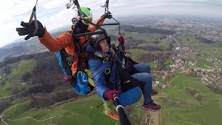 Gleitschirm Tandemflug in Sasbachwalden im Schwarzwald [upl. by Una435]