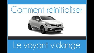 Comment enlever le voyant EntretienVidange sur une CLIO 4 [upl. by Areema]