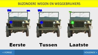 Autotheorie  Inzichtvragen  Tram  Lijnbus  Militaire colonne  Uitvaartstoet  Autobus [upl. by Broida633]