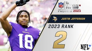 2 Justin Jefferson WR Vikings  Top 100 Players of 2023 [upl. by Eserehs]