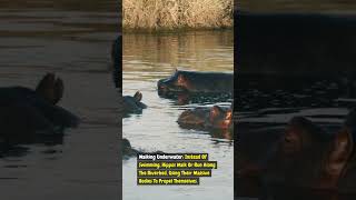 Why Hippos Cant Swim and Its Not What You Think shorts Facts [upl. by Seldon]