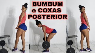 TREINO INTENSO DE GLÚTEO e POSTERIOR de COXAS em CASA [upl. by Eecyal]