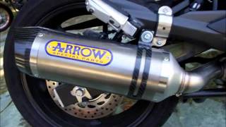 Yamaha XJ6 Diversion with Arrow full system [upl. by Beeson]