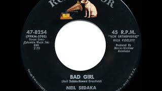 1963 HITS ARCHIVE Bad Girl  Neil Sedaka [upl. by Singhal]