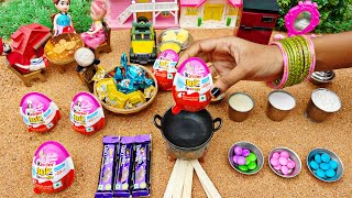 Miniature Kinder Joy Chocolate Brownie Cake Recipe  Kinder Joy Chocolate CookiesChocolate Biscuits [upl. by Dittman]