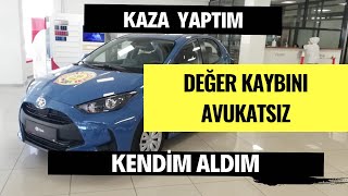 Kaza Yaptım Değer Kaybı Başvurusunu Kendim Yaptım [upl. by Yelserp]