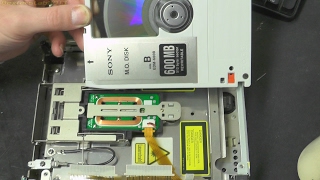 DL115  1990s Sony SMOE501 Magneto Optical Disk Drive Teardown [upl. by Silvain]