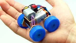 How to Make a Powered Car Very Simple  DIY Electric Mini Car [upl. by Arorua121]