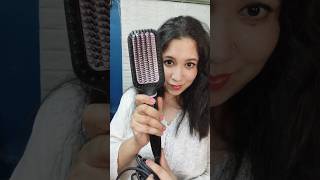 Philips Hair STRAIGHTENER brush review and how to use shortsindia hairstraightenerbrush shorts [upl. by Lehar989]