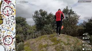 Headcam Orienteering 20  Maximus O meeting Model event 160224 Navaluenga ESP [upl. by Kcor]