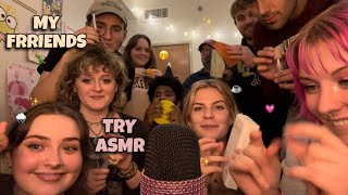 My Friends Make ASMR Part 2 ☕️✨🐛✂️🦕🌧️🍞 Tapping Role playing Wooden Props Tingles 🤭 [upl. by Currier201]